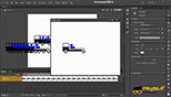 طراحی و حرکت دادن یک کامیون در نرم افزار ادوبی فلش (Adobe Flash Player)