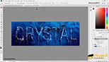 تکنیک ساخت متن یخی با قابلیت ویرایش و سفارشی‌سازی متن در نرم افزار ادوبی فتوشاپ سی سی 2018 (Adobe Photoshop CC 2018 v19.1.3‎)