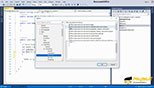 تعیین محل قرار گرفتن آکولاد و کلمات کلیدی در نرم افزار ویژوال استودیو 2017 (Microsoft Visual Studio IDE 2017)