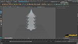 مدل سازی درخت کاج با پلی گان  Polygon در نرم افزار مایا 2018 (Autodesk Maya 2018)