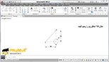 شکل را با استفاده از گیره موضوعیEndpoint  و خاصیت Object Snap Tracking رسم کنید.