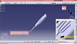 نوار ابزار View فرم نمایش ، بزرگنمایی، کوچک نمایی و دوران دادن مدل ترسیمی در نرم افزار کتیا Catia