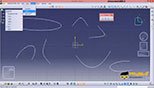 نوار ابزار Conic و Line نحوه رسم پاره خط و مقاطع مخروطی در محیط Sketcher در نرم افزار کتیا Catia