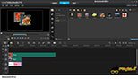 اعمال تغییرات به طور همزمان بر روی چند تصویر در برنامه کورل ویدیو استودیو (Corel Video Studio X10).