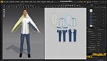 جابه جایی لباس در محیط دو بعدی و سه بعدی با ابزار های Move / Select ,Transform Pattern در نرم افزار مارولوس دیزاینر 7 ( 7Marvelous Designer Manual)
