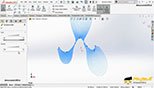 ترسیم منحنی Spline در نرم افزار سالیدورکس یا سالیدورک 2018 (SOLIDWORKS 2018)