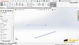 پنجره خصوصیات فرمان Line در نرم افزار سالیدورکز یا سالیدورک 2018 (SOLIDWORKS 2018)