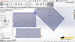 فرمان 3Point center Rectangle در نرم افزار سالیدورکس یا سالیدورک 2018 (SOLIDWORKS 2018)