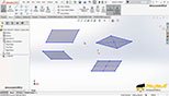 فرمانParallelogram  در نرم افزار سالیدورکز یا سالیدورک 2018 (SOLIDWORKS 2018)