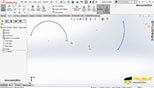فرمانcenterpoint Arc  در نرم افزار سالیدورکز یا سالیدورک 2018 (SOLIDWORKS 2018)