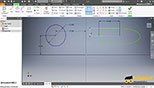 اندازه گذاری انواع دایرهcircle  و بیضیellipse  در نرم افزار اتودسک اینونتور 2019 (Autodesk Inventor professional 2019)