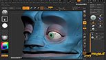 استفاده از Spotlight برای نقاشی بافت در نرم افزار زیبراش (Pixologic ZBrush 4R8)