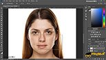 تکنیک ریتاچ رتوش ریتاچ Retouching پوست صورت در نرم افزار ادوبی فتوشاپ سی سی 2018 (Adobe Photoshop CC 2018 v19.1.3‎)