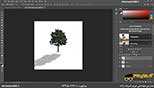 ایجاد سایه درخت در نرم افزار فتوشاپ معماری Photoshop