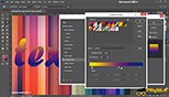 تغییر گرادینت لایه با افکت Gradient Overlay در Layer Style فتوشاپ عکاسی photoshop