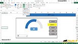 نمودار pie نیم دایره در داشبورد سازی اکسل Excel Dashboard