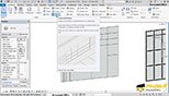 ایجاد  Grid شبکه روی دیوار شیشه ای در نرم افزار اتودسک رویت معماری آرکیتکچر2018 Autodesk Revit 2018