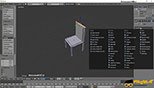 مدلسازی صندلی در نرم افزار بلندر Blender