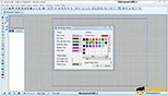 تغییر رنگ زمینه پنجره ویرایش set paper color, grid در نرم افزار پروتئوس Proteus Professional