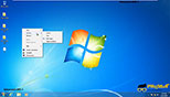 تغییر مکان آیکون ها و آیتم ها در میزکار با روش sort by در ویندوز 7 Windows 7