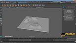 کار کردن با ابزار اسکالپت یا حجاری  Sculptدر نرم افزار مایا 2018 (Autodesk Maya 2018)