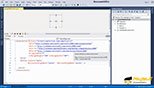 فرمت قالب بندی  اتری بیوت ها بعد از مرتب سازی در نرم افزار ویژوال استودیو 2017 (Microsoft Visual Studio IDE 2017)